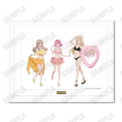 【グッズ-複製原画】わたしが恋人になれるわけないじゃん、ムリムリ!(※ムリじゃなかった!?) 描き下ろしA3複製原画【水着ver.】