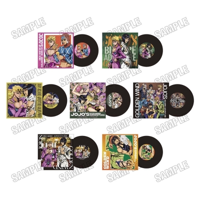 【グッズ-コースター】アニメ『ジョジョの奇妙な冒険 黄金の風』 レコード風コースターコレクション【RE】