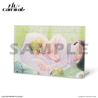 【グッズ-フォトフレーム】NU: カーニバル 誕生日のひとときシリーズ - アクリルフォトフレーム オリビン