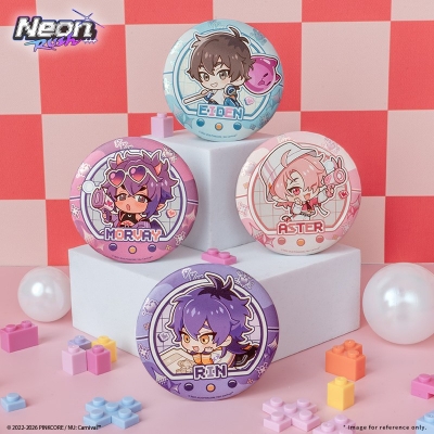 【グッズ-バッチ】NU: カーニバル Neon Carnival -Neon Rush- ちびキャラエンボス缶バッジ(ランダム 全 13 種)