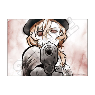 【グッズ-ポスター】文豪ストレイドッグス 水墨画アート クリアポスター 中原中也