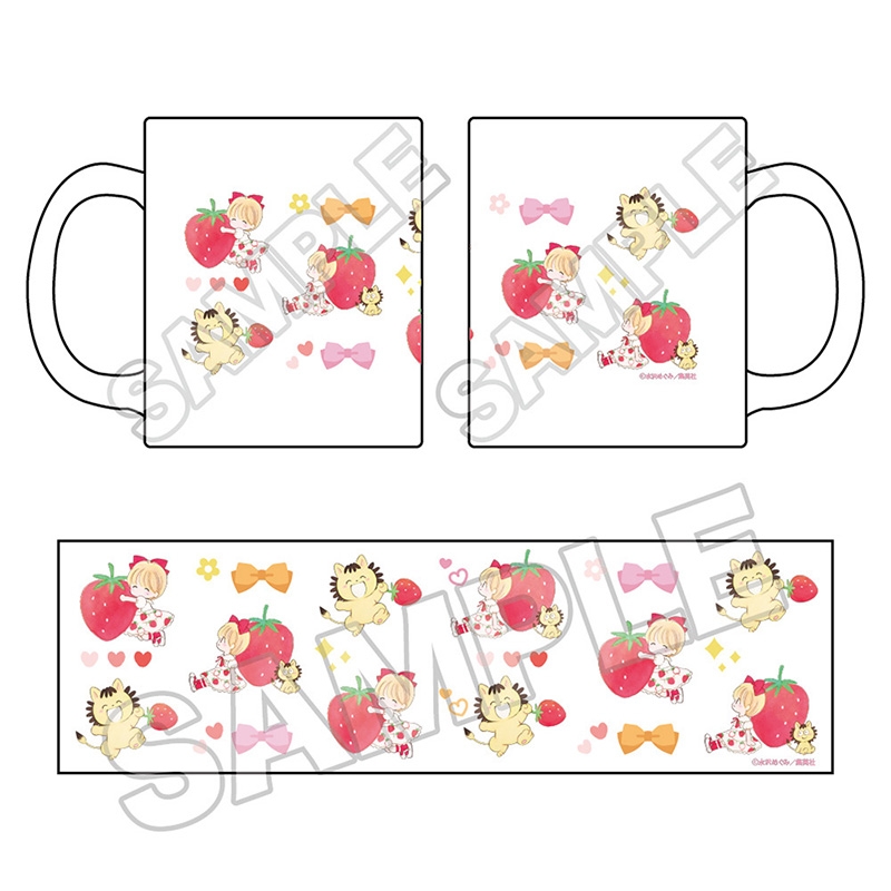 【グッズ-マグカップ】姫ちゃんのリボン いちごワンピース フロストマグカップ
