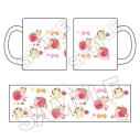 【グッズ-マグカップ】姫ちゃんのリボン いちごワンピース フロストマグカップの画像