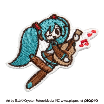 【グッズ-ステッカー】初音ミク 刺繍ステッカー (初音ミク Art by 亀山 ギター)