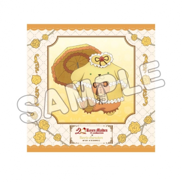 【グッズ-タオル】ローゼンメイデン×サンリオキャラクターズ ハンドタオル 金糸雀×ポムポムプリン