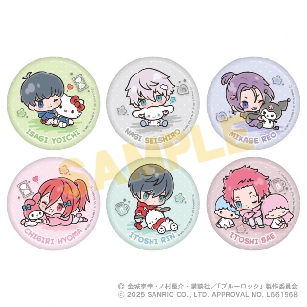 【グッズ-バッチ】ブルーロック×サンリオキャラクターズ 【トレーディング】缶バッジ【アニメイト限定】