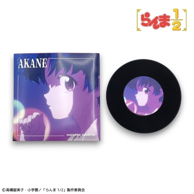 【グッズ-コースター】TVアニメ「らんま1/2」 TOKYO MADNESS CLUB レコード風ラバーコースター 天道あかね