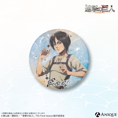 【グッズ-バッチ】進撃の巨人 トレーディングジュエル缶バッジ(全8種)