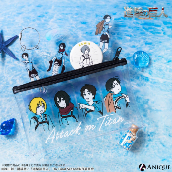 グッズ-バッチ】進撃の巨人 Art by 冬野カモメ【海を見に行こう 