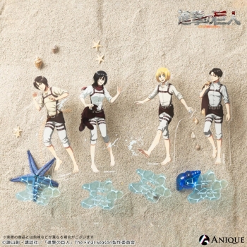 グッズ-スタンドポップ】進撃の巨人 【海を見に行こう】エレン AGF 進撃の巨人カラ鉄エレンアクリルスタンド調査兵団海へ②