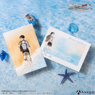 【グッズ-ポストカード】進撃の巨人 【海を見に行こう】リヴァイ ポストカード2枚セット