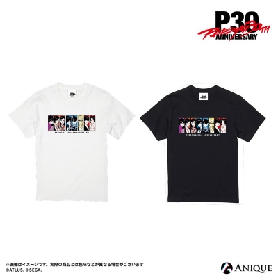【グッズ-Tシャツ】ペルソナ P30th 描き下ろしイラスト【ルーフトップ】Tシャツ ブラック M