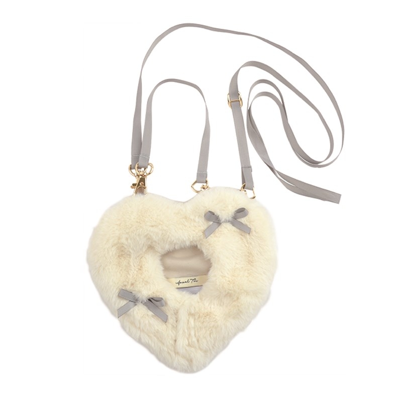 【グッズ-衣装】ノンキャラオリジナル ハートおくるみミニ2WAYショルダー アイボリー【Appel Toi】