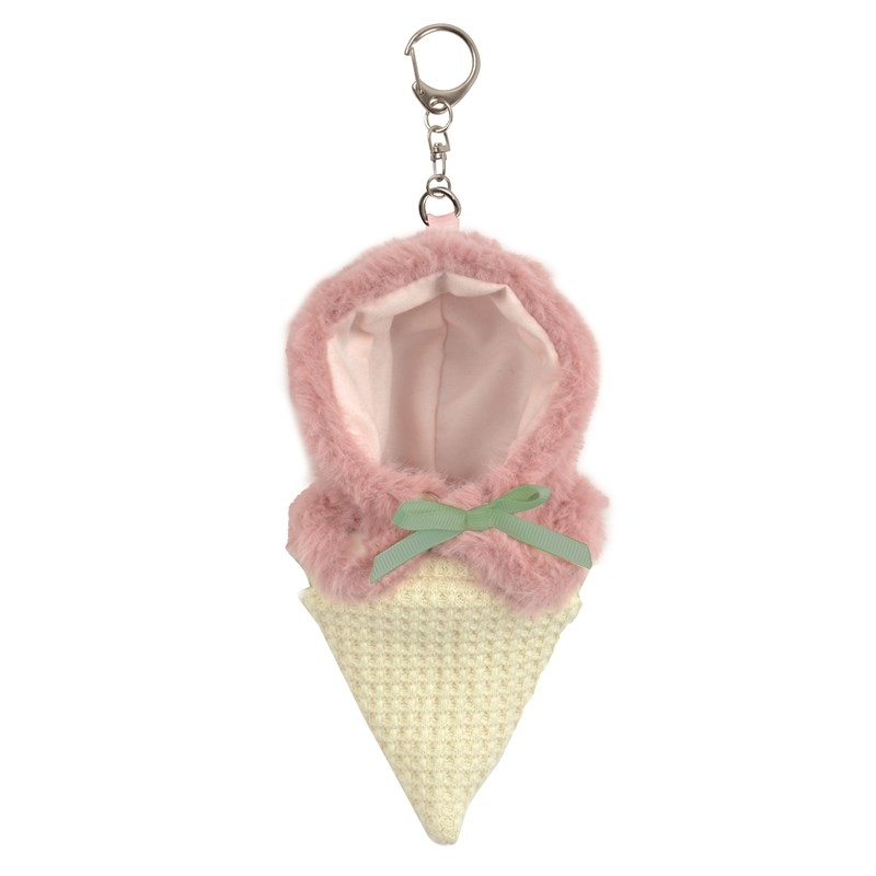 【グッズ-衣装】ノンキャラオリジナル アイスミニぬいポンチョ ピンク【Appel Toi】