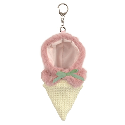 【グッズ-衣装】ノンキャラオリジナル アイスミニぬいポンチョ ピンク【Appel Toi】