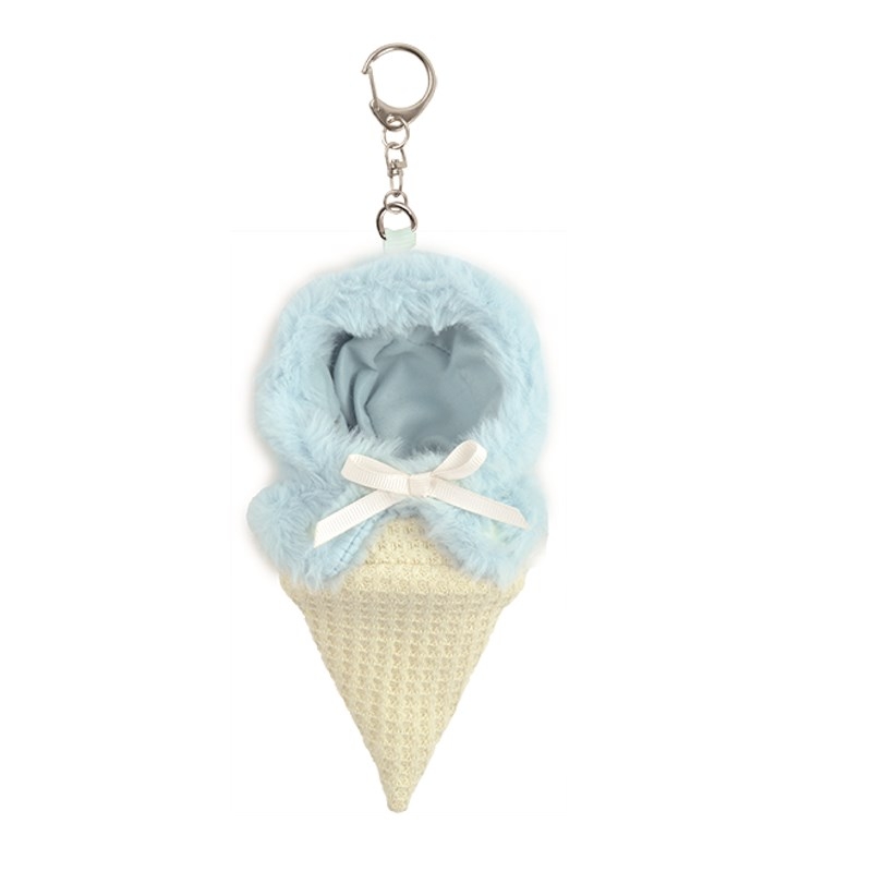 【グッズ-衣装】ノンキャラオリジナル アイスミニぬいポンチョ ライトブルー【Appel Toi】