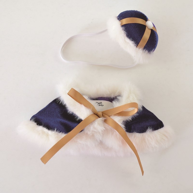 【グッズ-ぬい服】ノンキャラオリジナル 王様ぬいケープ ブルー【Appel Toi】