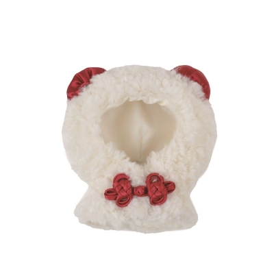 【グッズ-衣装】ノンキャラオリジナル チャイナパンダぬいポンチョ レッド【Appel Toi】