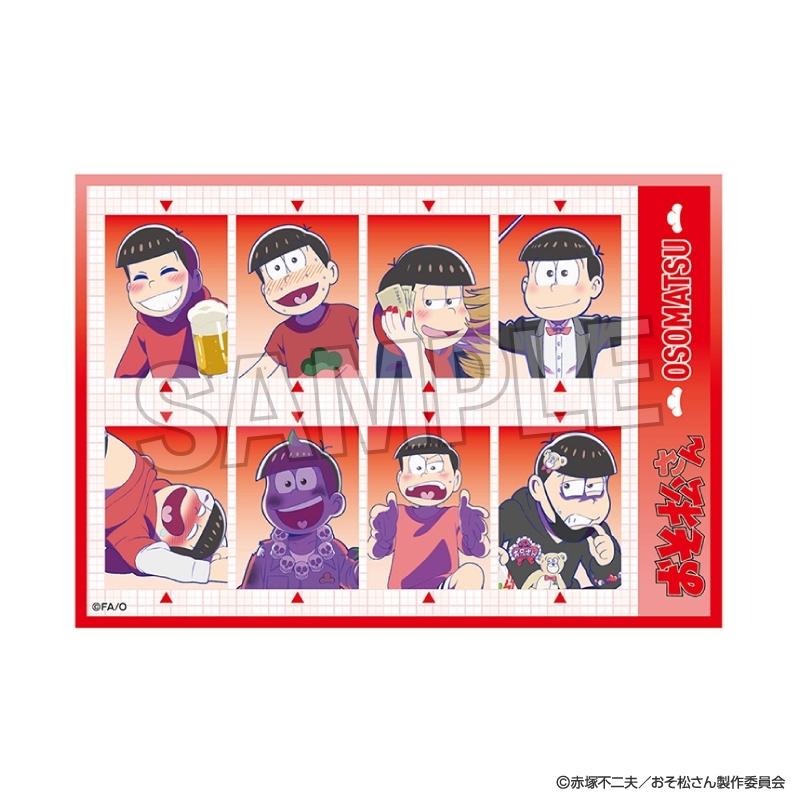 【グッズ-ステッカー】おそ松さん 証明写真風ステッカー おそ松