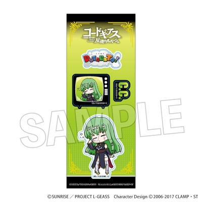 【グッズ-ステッカー】コードギアス 反逆のルルーシュ DOTABATA!ステッカー C.C.(黒の騎士団)