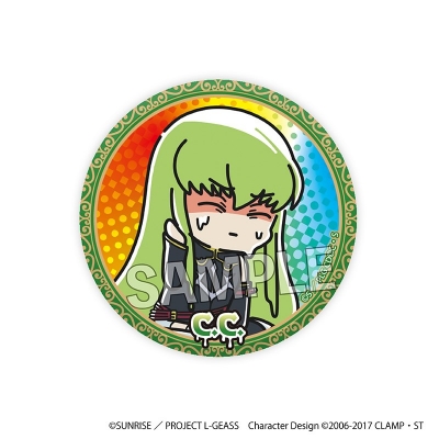 【グッズ-バッチ】コードギアス 反逆のルルーシュ ATSUI缶バッジ C.C.(黒の騎士団)