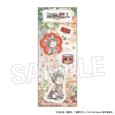 【グッズ-ステッカー】進撃の巨人 調査兵にゃん ステッカー エレン