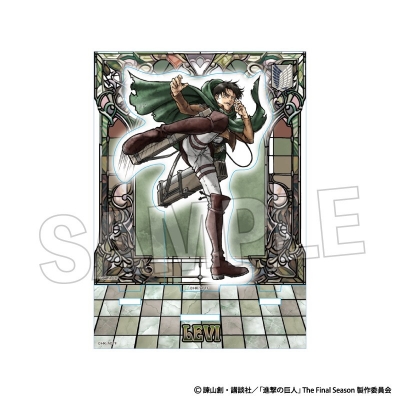 【グッズ-置きもの】進撃の巨人 激高!!アクリルアートプレート リヴァイ