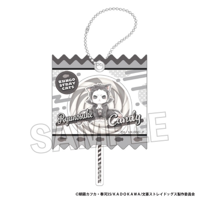 【グッズ-キーホルダー】文豪ストレイドッグス 文豪ストレイキャッツ ラッピングアクリルキーホルダー 芥川龍之介