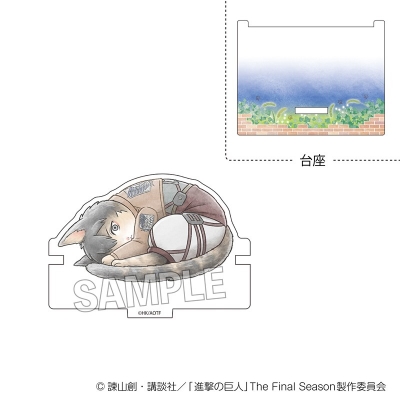 【グッズ-スタンドポップ】進撃の巨人 調査兵にゃん ひっかけアクリルスタンド ベルトルト