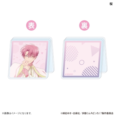 【グッズ-クリップ】TVアニメ『多聞くん今どっち!?』 あなたはどの多聞くんを推す!?ver. 両面アクリルクリップ 福原多聞(桜)