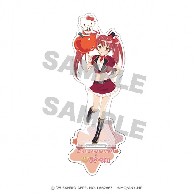 【グッズ-スタンドポップ】サンリオキャラクターズ×魔法少女まどか☆マギカ アクリルスタンド 佐倉 杏子×ハローキティ