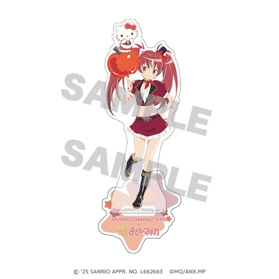 【グッズ-スタンドポップ】サンリオキャラクターズ×魔法少女まどか☆マギカ アクリルスタンド 佐倉 杏子×ハローキティ