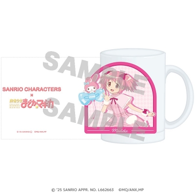 【グッズ-マグカップ】サンリオキャラクターズ×魔法少女まどか☆マギカ すりガラスマグカップ 鹿目 まどか×マイメロディ