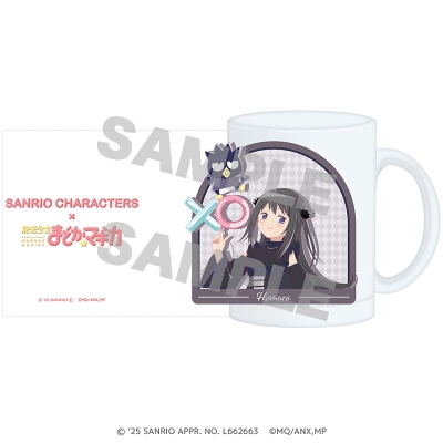 【グッズ-マグカップ】サンリオキャラクターズ×魔法少女まどか☆マギカ すりガラスマグカップ 暁美 ほむら×バッドばつ丸