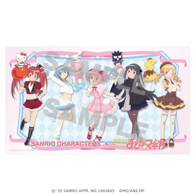 【グッズ-デスクマット】サンリオキャラクターズ×魔法少女まどか☆マギカ ラバーマット