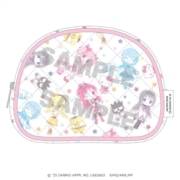 【グッズ-ポーチ】サンリオキャラクターズ×魔法少女まどか☆マギカ キルティングポーチ ミニキャラver.