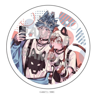 【グッズ-コースター】蓮木くんと三毛くん マージナル8周年フェア 白雲石コースター デートver.