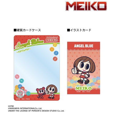 【グッズ-セットもの】初音ミク ANGEL BLUEコラボ 描き起こし MEIKO&ナカムラくん B8硬質カードケース&イラストカードセット