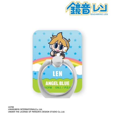 【グッズ-携帯グッズ】初音ミク ANGEL BLUEコラボ 描き起こし 鏡音レン アクリルスマホリング