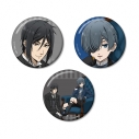 【グッズ-バッチ】TVアニメ『黒執事 -寄宿学校編-』 描き下ろし缶バッジ3個セットの画像