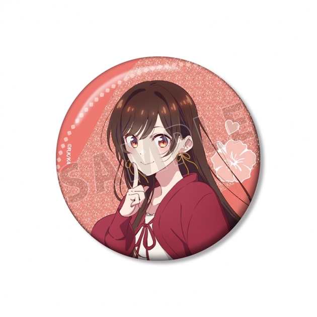 【グッズ-バッチ】TVアニメ『彼女、お借りします』 水原千鶴 75mmグリッター缶バッジ