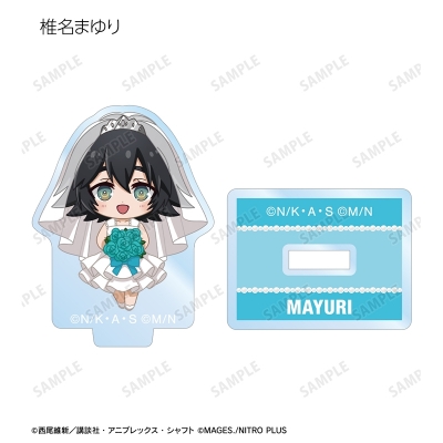 【グッズ-スタンドポップ】物語シリーズ×STEINS;GATE トレーディング ちびキャラ ウェディングドレス&タキシードver. ミニアクリルスタンド