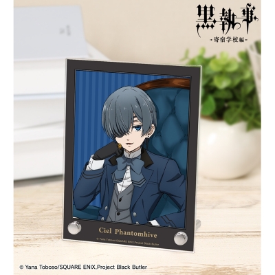 【グッズ-置きもの】TVアニメ『黒執事 -寄宿学校編-』 描き下ろし シエル・ファントムハイヴ A6アクリルパネル