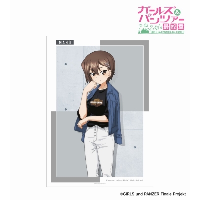 【グッズ-ポスター】ガールズ&パンツァー 最終章 arti-mate A3マット加工ポスター 西住まほ 描き下ろし カジュアルファッションver.【アニメイト限定】