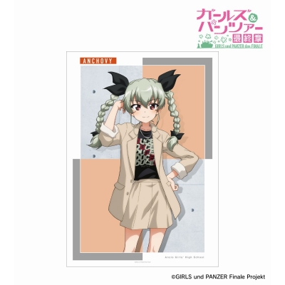 【グッズ-ポスター】ガールズ&パンツァー 最終章 arti-mate A3マット加工ポスター アンチョビ 描き下ろし カジュアルファッションver.【アニメイト限定】