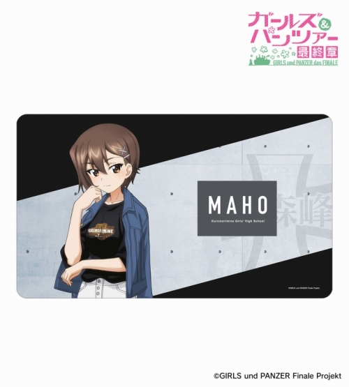 ガールズ&パンツァー 章 小悪魔ウェイトレス ラバーマット デスク 