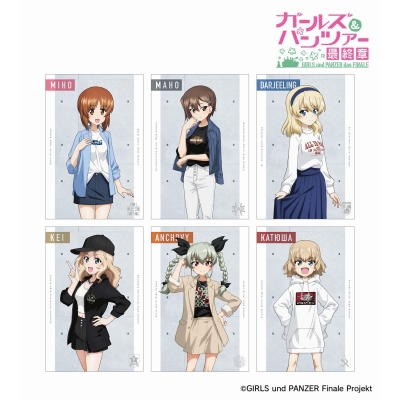【グッズ-ポストカード】ガールズ&パンツァー 最終章 arti-mate ポストカード6枚セット 描き下ろし カジュアルファッションver.【アニメイト限定】