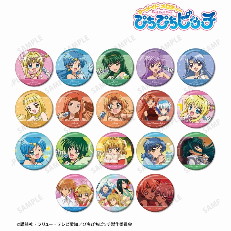 【グッズ-バッチ】アニメ「ぴちぴちピッチ」 トレーディング缶バッジ vol.2