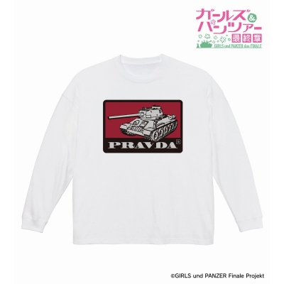 【グッズ-Tシャツ】ガールズ&パンツァー 最終章 arti-mate 着用デザイン BIGシルエットロングTシャツ カチューシャ モチーフver.レディース(サイズ/Free)【アニメイト限定】