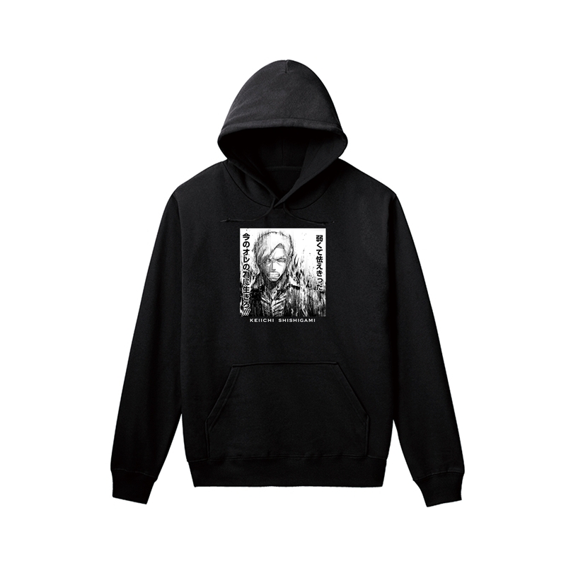 【グッズ-ジャンパー・コート】ジャンケットバンク 獅子神 敬一 原作コマ パーカーレディース(サイズ/M)【再販】